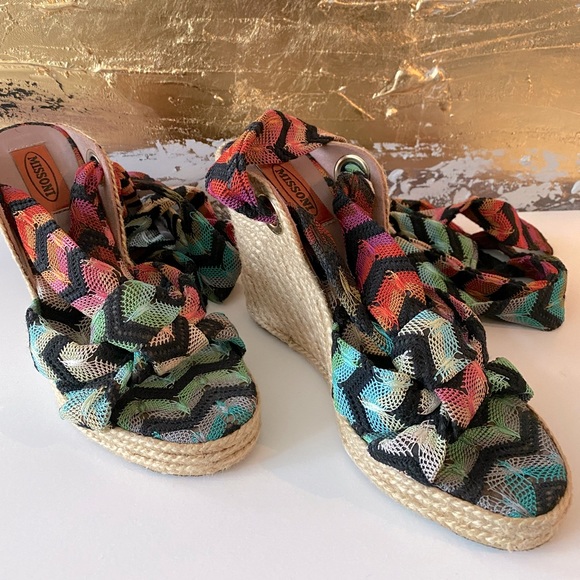 Missoni Shoes - Authentic Missoni wedge sandals multicolored